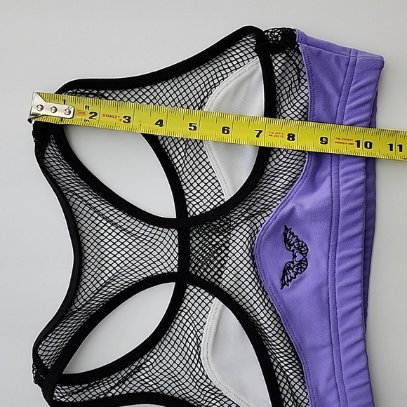 Public Myth Lilac Mix Black Mesh Sports Bra Size Smal - Picture 11 of 12